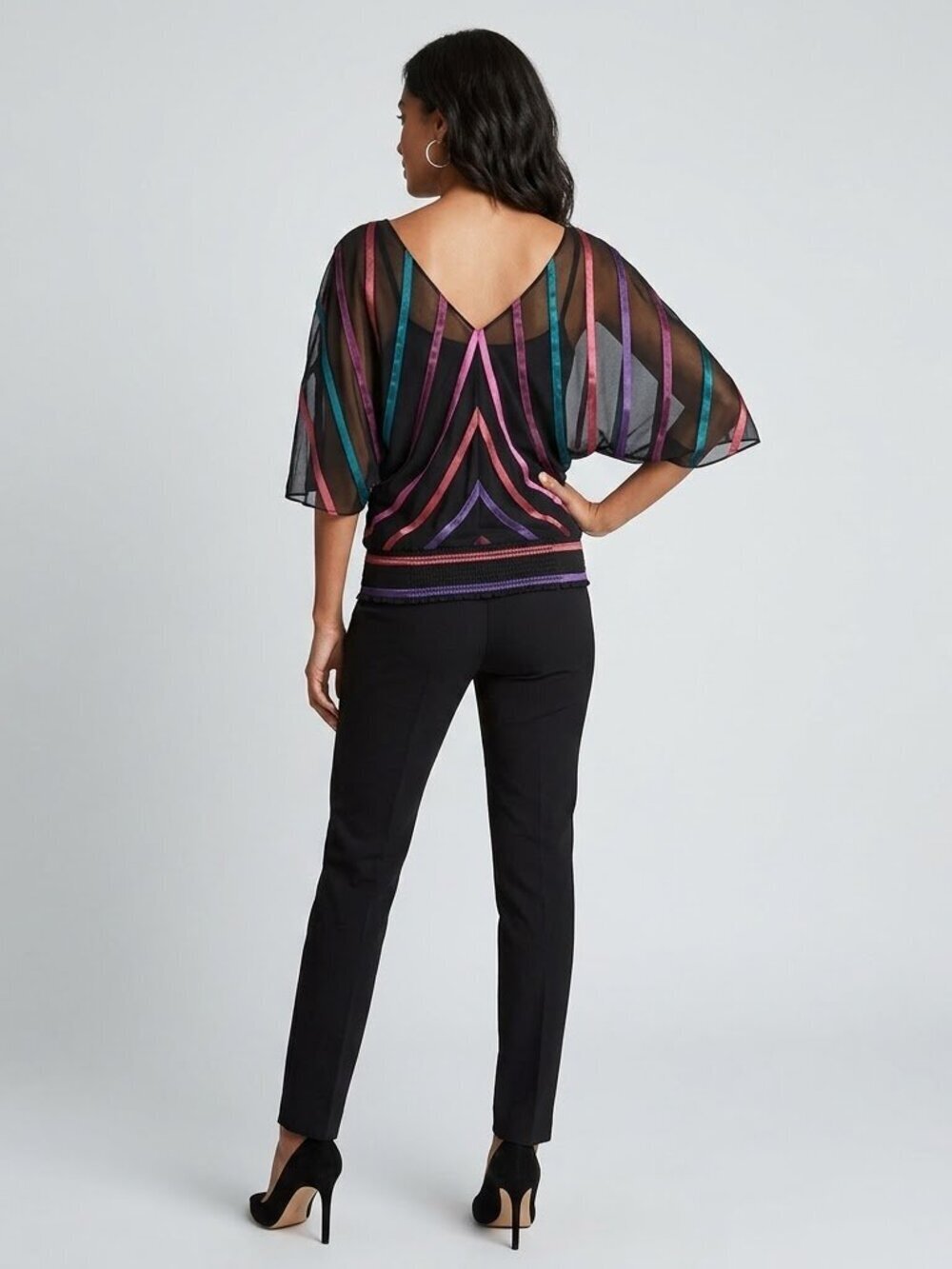 Guess 3/4 sleeve Blouse/ Top black Size S